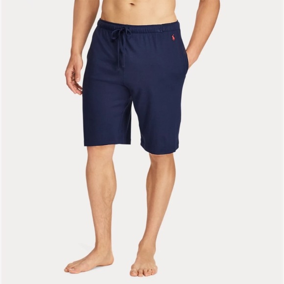 POLO RALPH LAUREN Supreme Comfort Cotton Blend Lounge Short MEDIUM Navy Blue NWT - Picture 3 of 10
